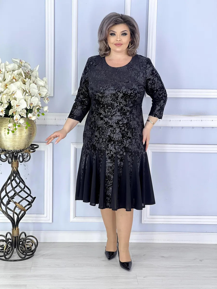 👗🎉【S-5XL】2025 nowa szlachetna i modna rozkloszowana spódnica-3892638