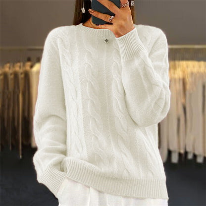 🔥⛄【S-XL】2024 jesienny i zimowy nowy, jednokolorowy, wysokiej jakości wełniany sweter-3854260