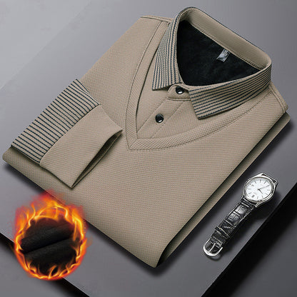 【M-4XL】👔 Dwuczęściowa koszulka POLO ze sztucznymi paskami-3838679