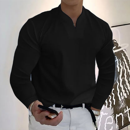 👔🔥🔥【S-5XL】Męski letni bawełniany trzyczęściowy zestaw z dekoltem w serek-3981686
